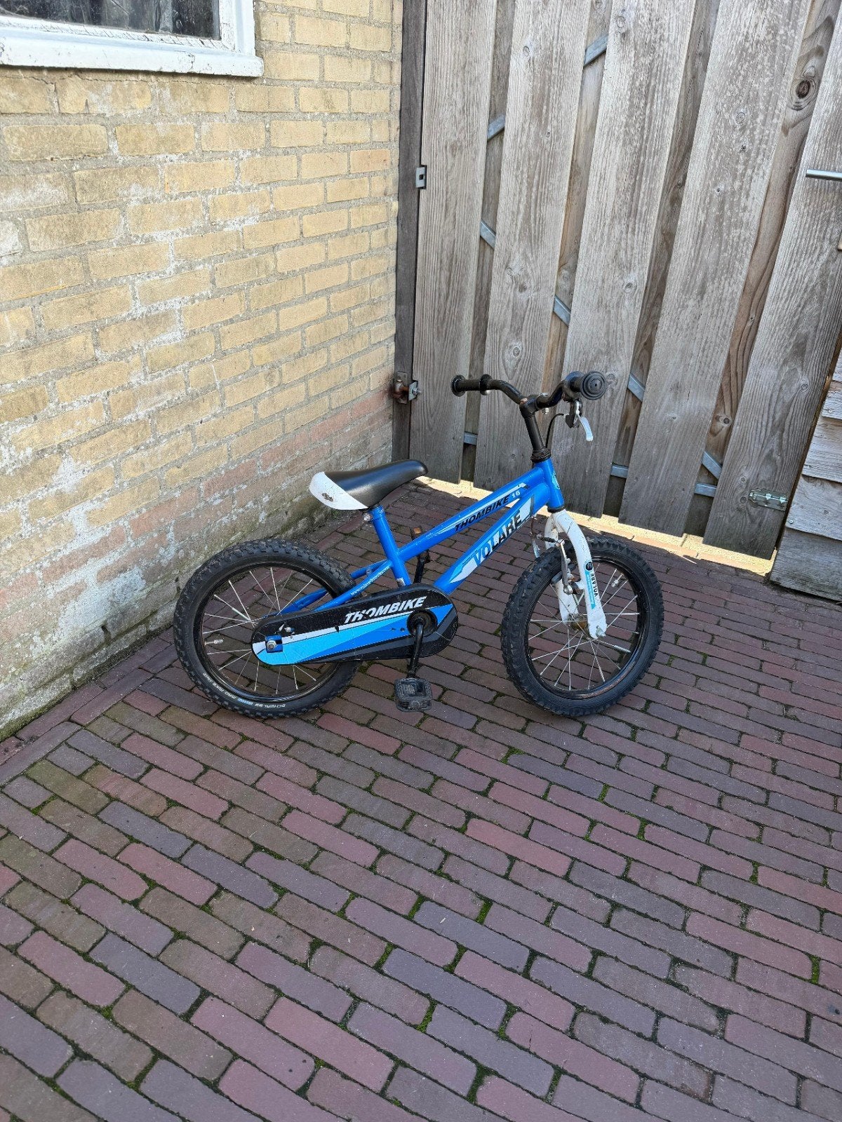 Kinderfiets 16 inch - Volare Thombike - Blauw, Ophalen, Gebruikt, 16 tot 20 inch, Volare