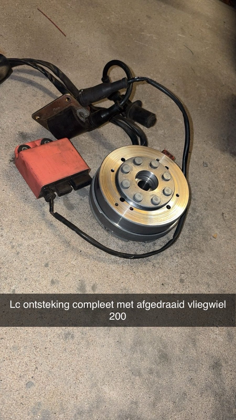 Complete lc ontsteking met afgedraaid vliegwiel, Ophalen of Verzenden, Zo goed als nieuw, Blok
