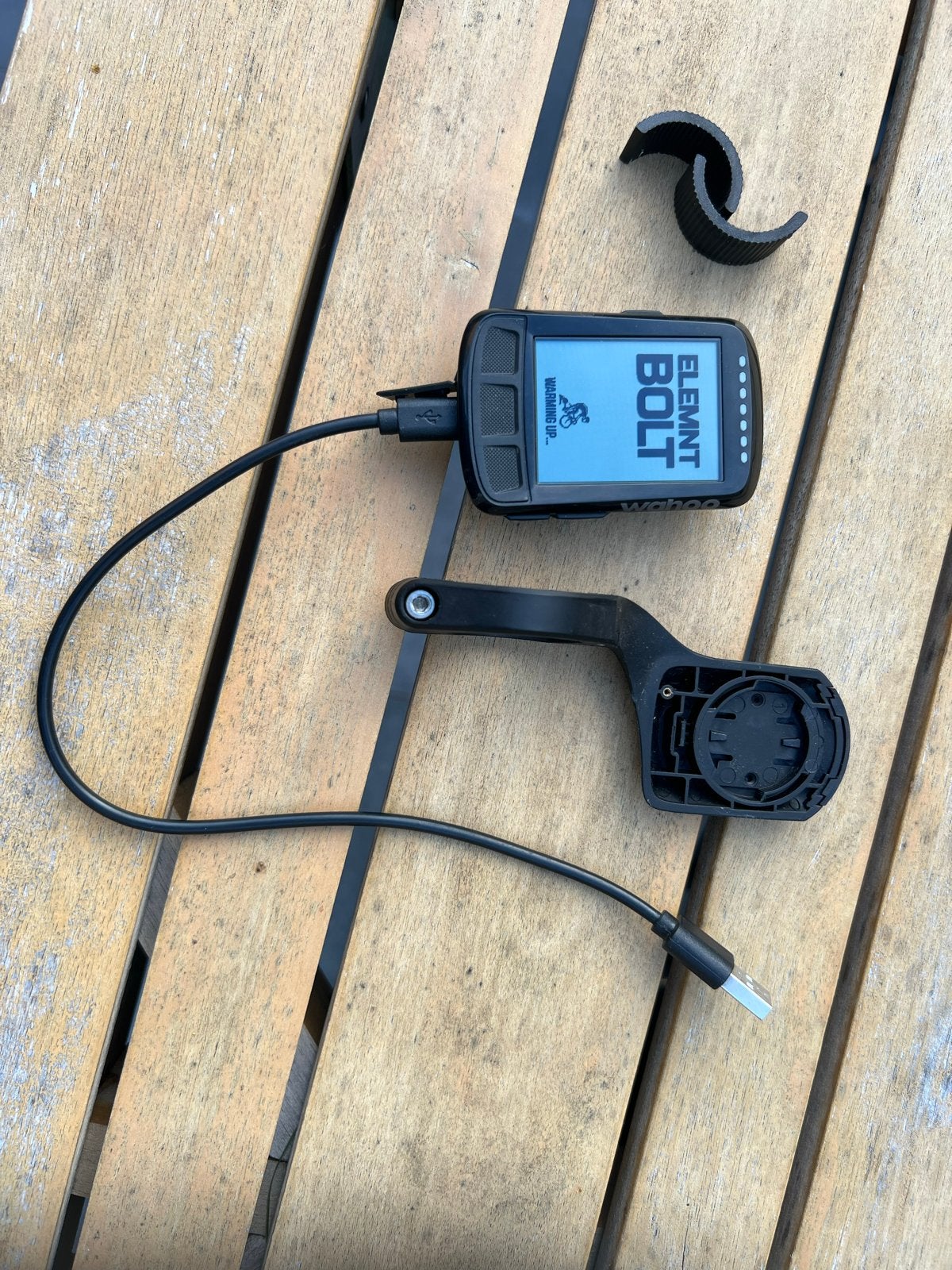 Wahoo Elemnt Bolt GPS Fietscomputer, Fietsen en Brommers, Fietsaccessoires | Fietscomputers, Ophalen, Draadloos, Gebruikt