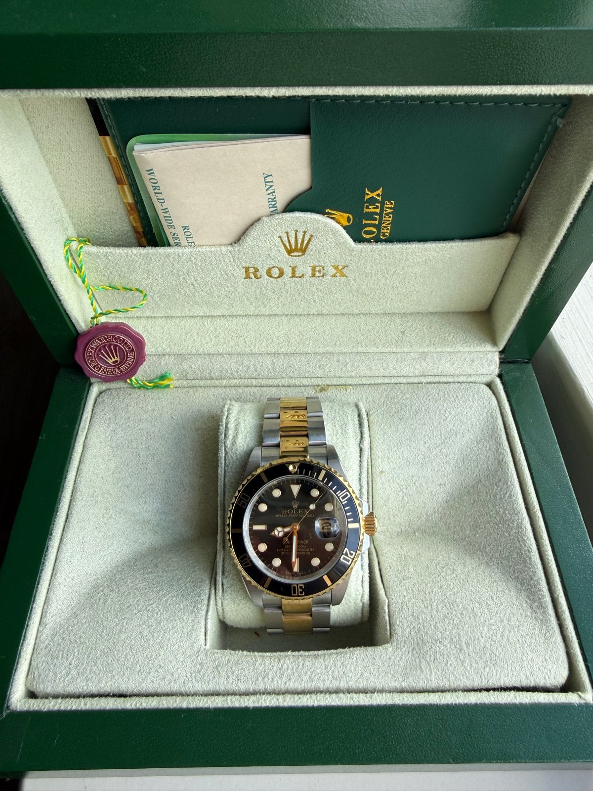 Rolex Submariner Goud/Staal replica, Gebruikt, Polshorloge, Ophalen of Verzenden, Rolex