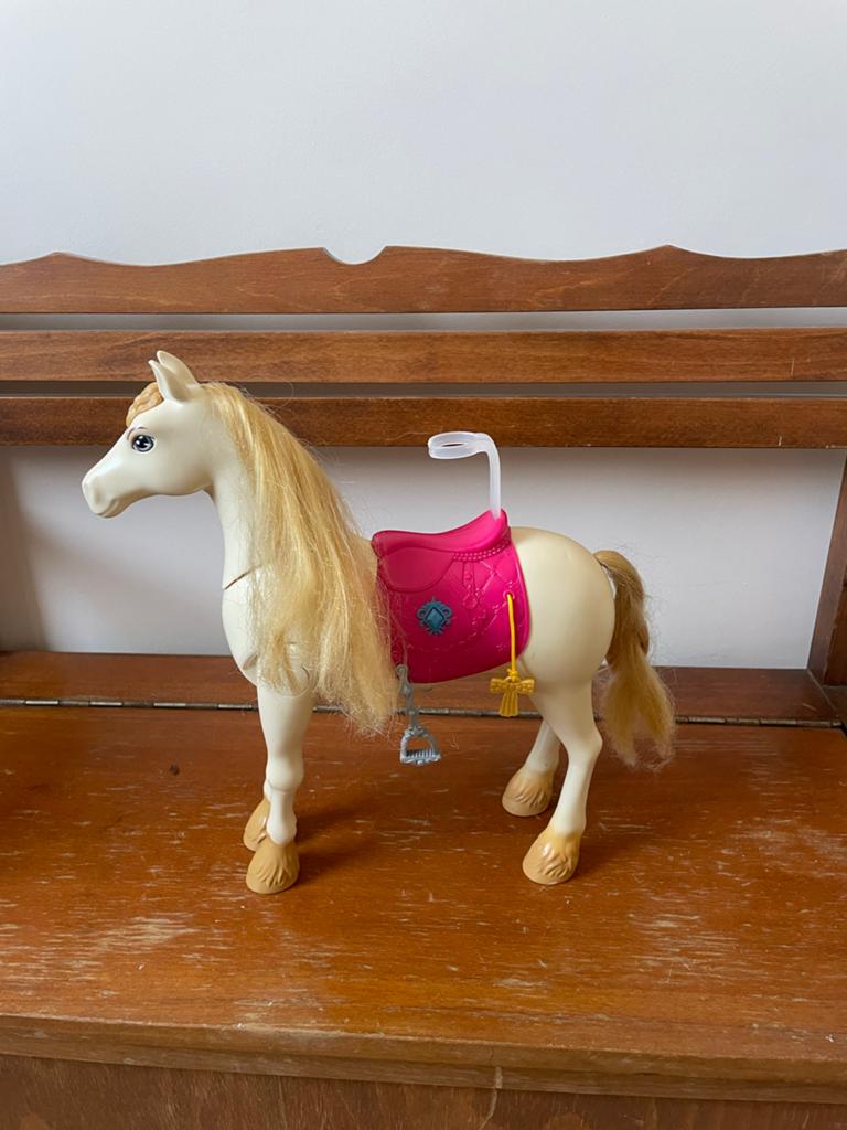 Barbie paard met zadel, Ophalen of Verzenden, Gebruikt, Meisje