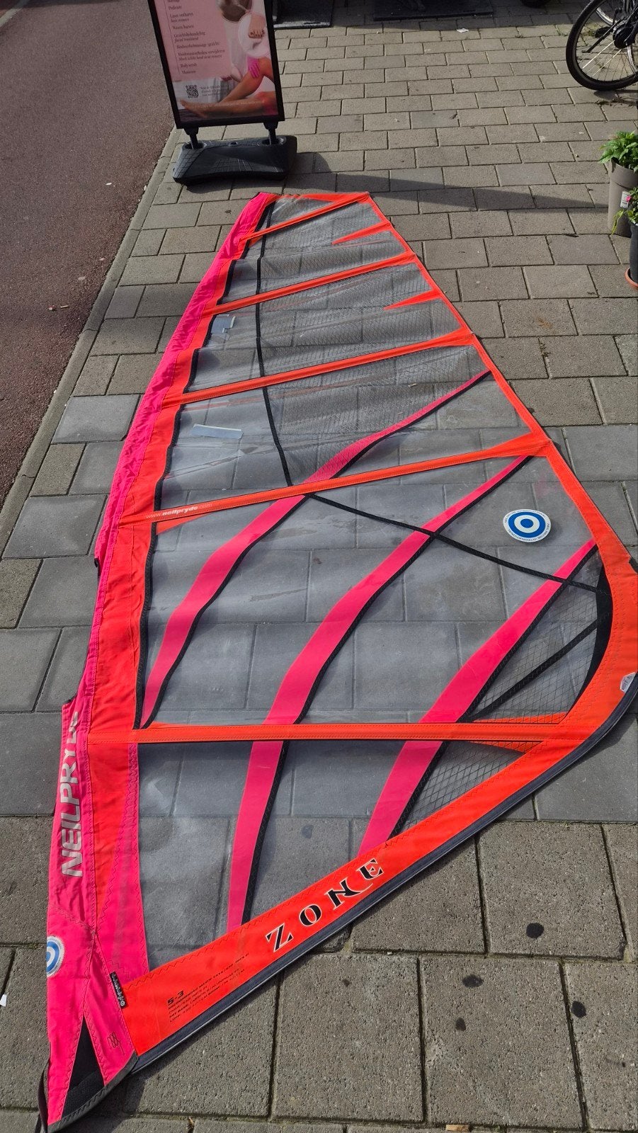 Neil Pryde Zone 5.3 Wave zeil, Watersport en Boten, Ophalen, Zeil