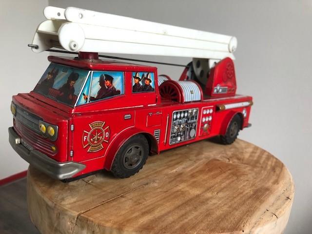 Brandweerauto van blik, Ophalen of Verzenden