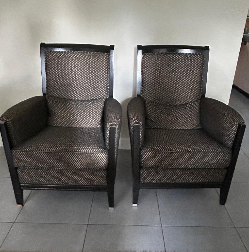 2 Mooie fauteuils, Ophalen, Hout, Gebruikt, Minder dan 75 cm