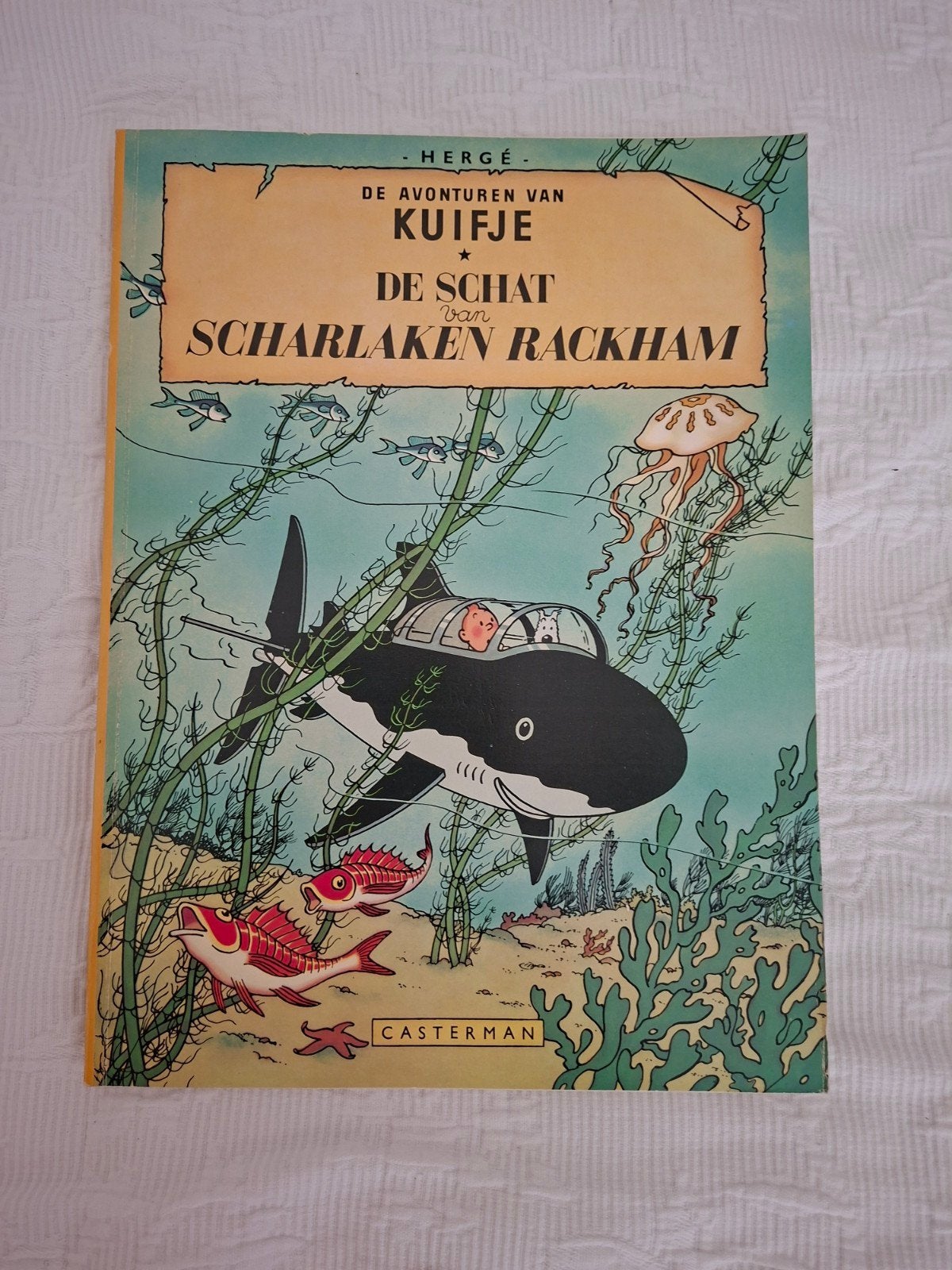 Kuifje: De Schat van Scharlaken Rackham (Hardcover), Eén stripboek, Ophalen of Verzenden, Gelezen, Hergé