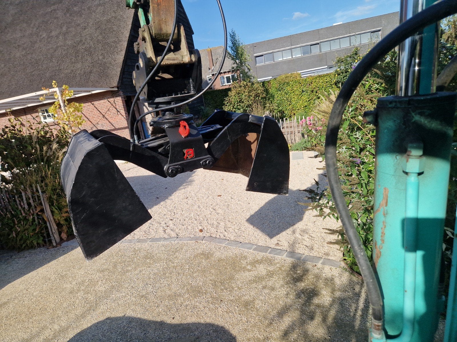 Bakker Grijper met CW10 Snelwissel Oren - Mechanisch, Ophalen, Graafmachine