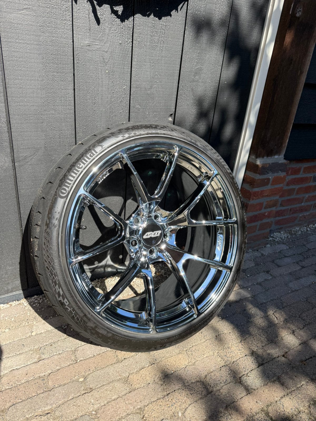 Apex vs-5rs forged 5x112 breedset. Chroom !!!!!, Auto-onderdelen, Gebruikt, 255 mm, Velg(en), Personenwagen