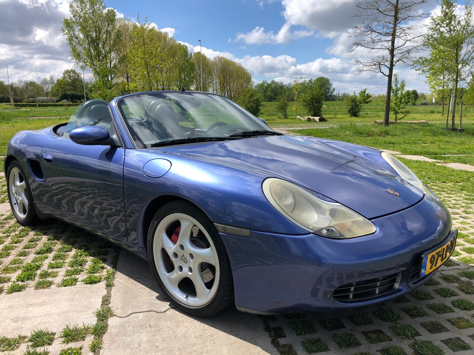 Porsche Boxster 3.2 S 1999 Blauw, Auto's, Porsche, 251 pk, Achterwielaandrijving, Zwart, Cabriolet