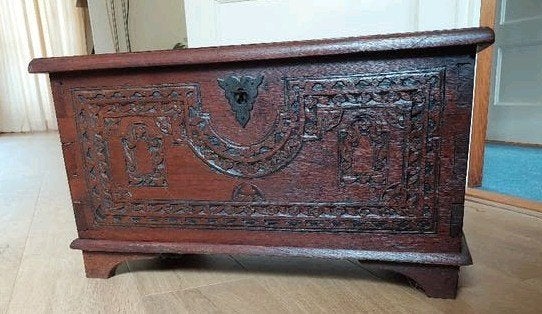 Dekenkist / Indonesisch., Ophalen, Minder dan 50 cm, Gebruikt, 50 tot 100 cm