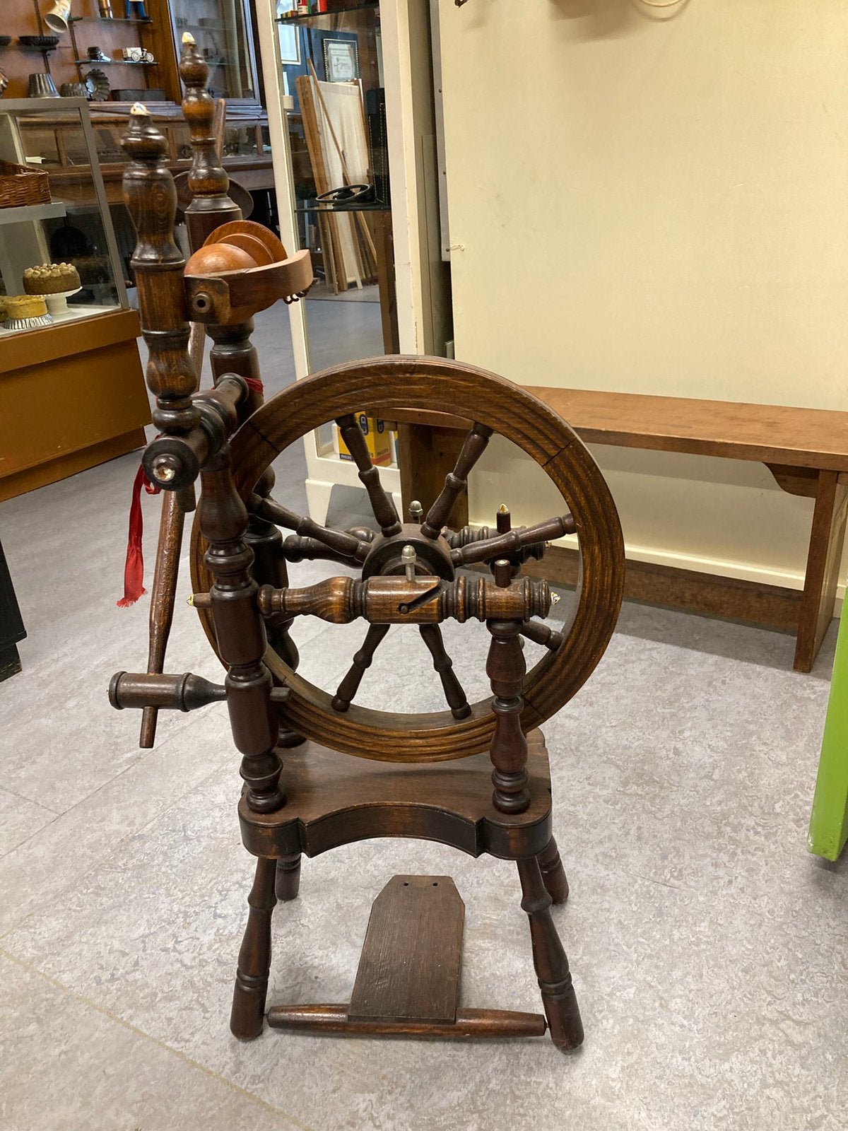 Spinnenwiel, Ophalen, Gebruikt, Spinnewiel
