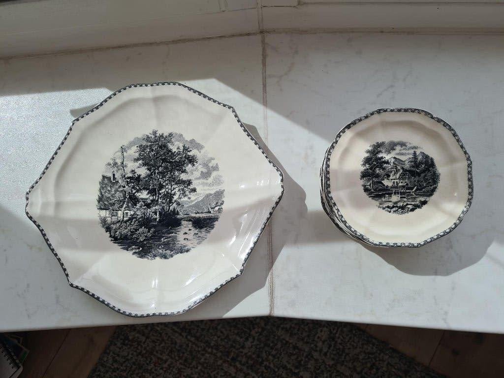 Vintage 10 delig gebakset, Antiek en Kunst, Ophalen