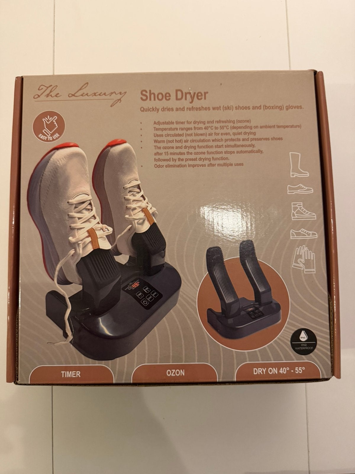 The Luxury - Shoe dryer, Gloednieuw & ongeopend, Minder dan 85 cm, Bovenlader, Nieuw, Ophalen of Verzenden