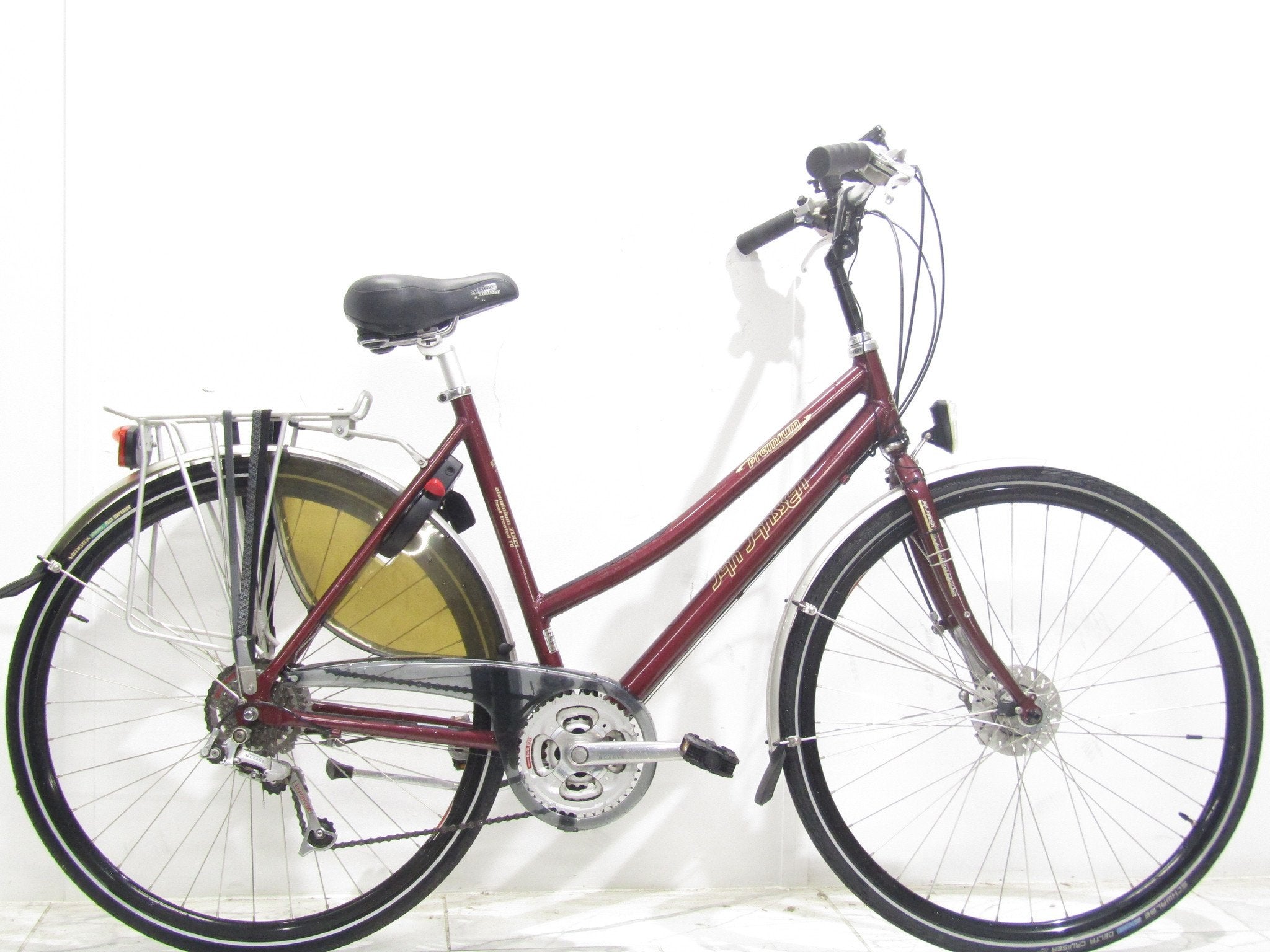 Jan jansen Stb rood dames 53cm 28inch, Fietsen en Brommers, 53 tot 56 cm, Gebruikt, Overige merken, Versnellingen