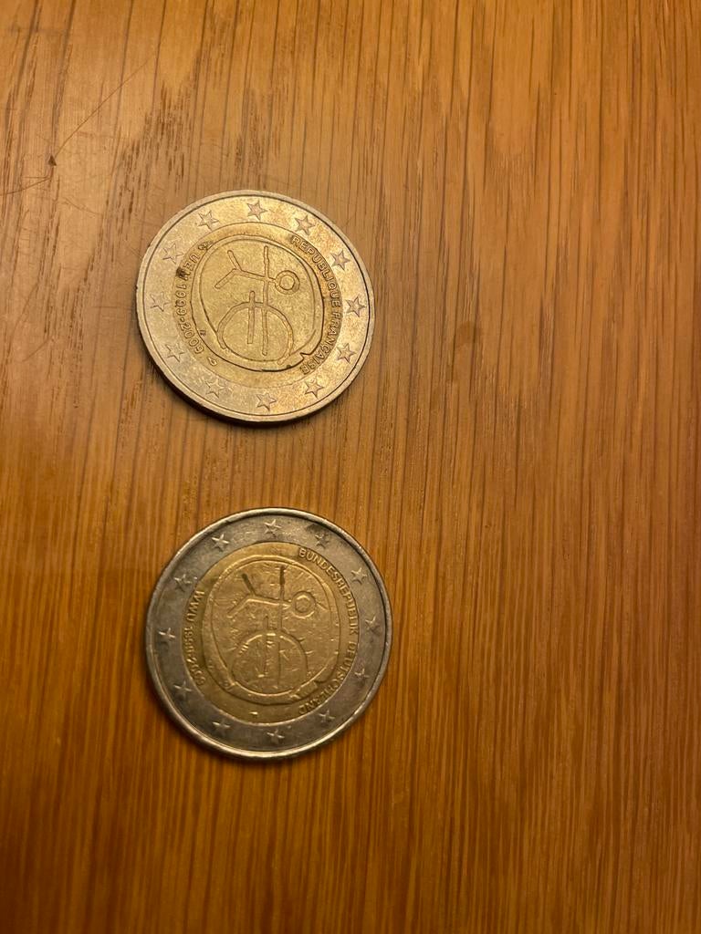 Zeldzame 2 Euro Munten Frankrijk & Duitsland met Popetje, Ophalen of Verzenden, Frankrijk, 2 euro, Setje