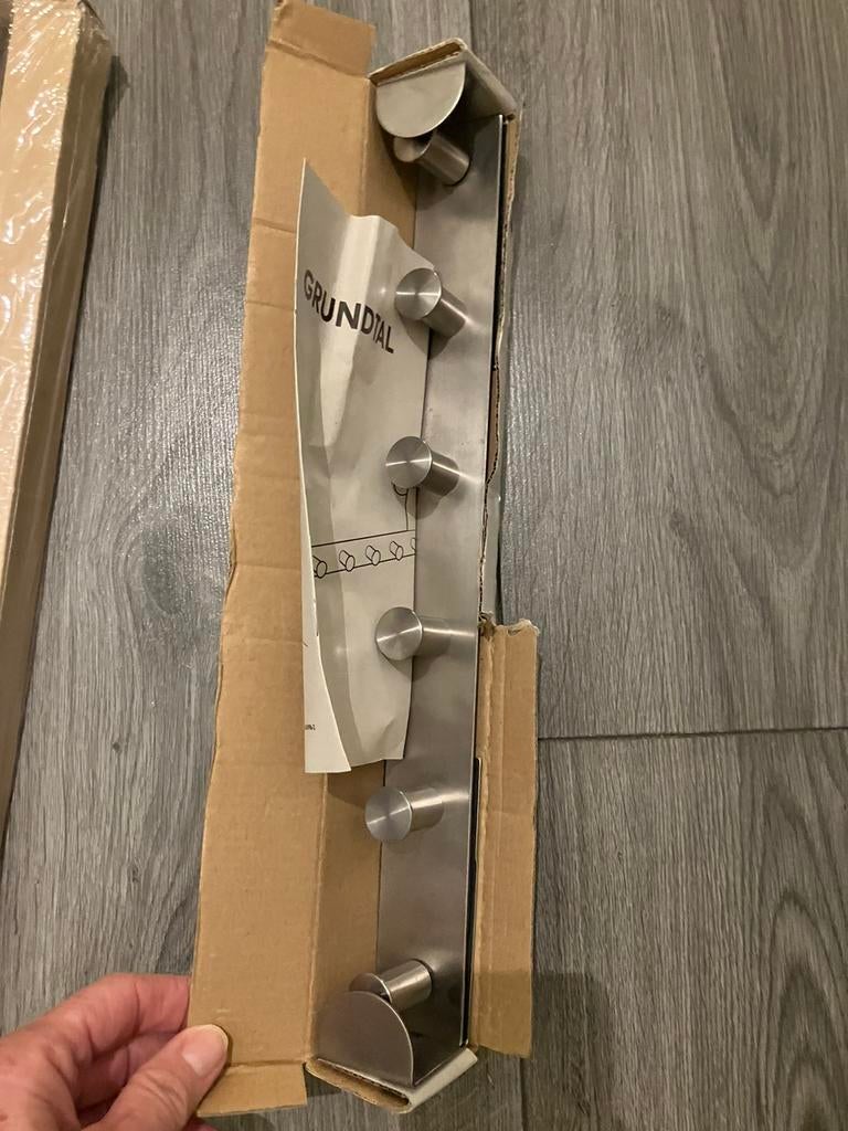 Kapstok deurkapstok ikea grundtal rvs, Wandkapstok, Nieuw, Ophalen of Verzenden, Minder dan 100 cm