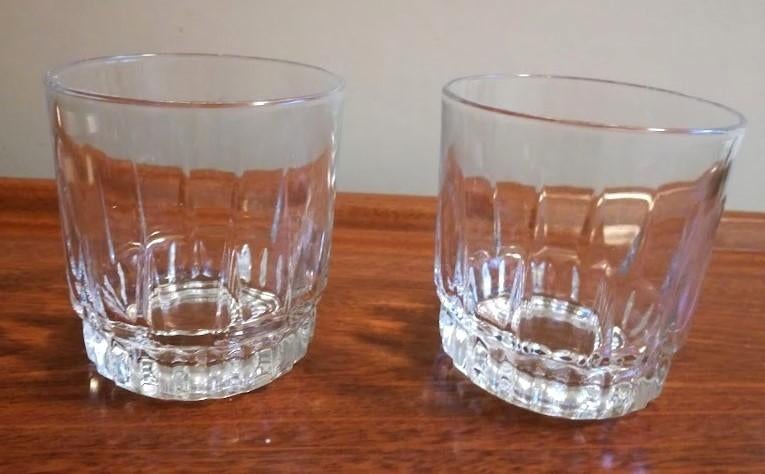 Vintage Whisky glazen Arcoroc France 2 x, per stuk € 10,00, Ophalen of Verzenden