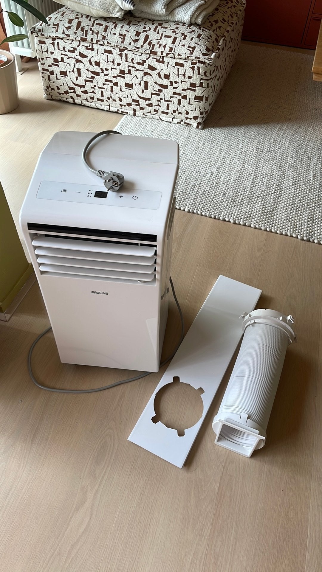 Mobiele airco Proline, Ophalen, Minder dan 60 m³, Zo goed als nieuw, Koelen en Ontvochtigen