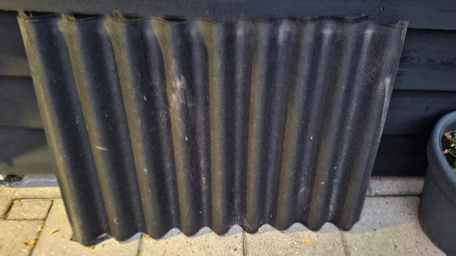 Bitumen golfplaten 85x60 cm - Dakbedekking, Doe-het-zelf en Verbouw, Ophalen, Overige materialen, Gebruikt, Zwart