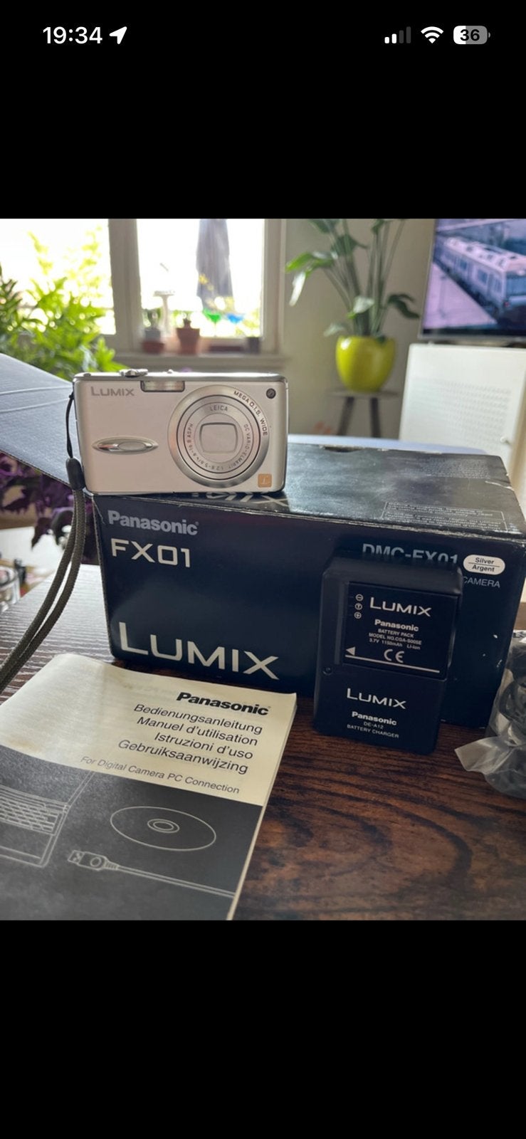 Panasonic Lumix DMC-FX01 – compleet met originele doos/ass., Ophalen of Verzenden
