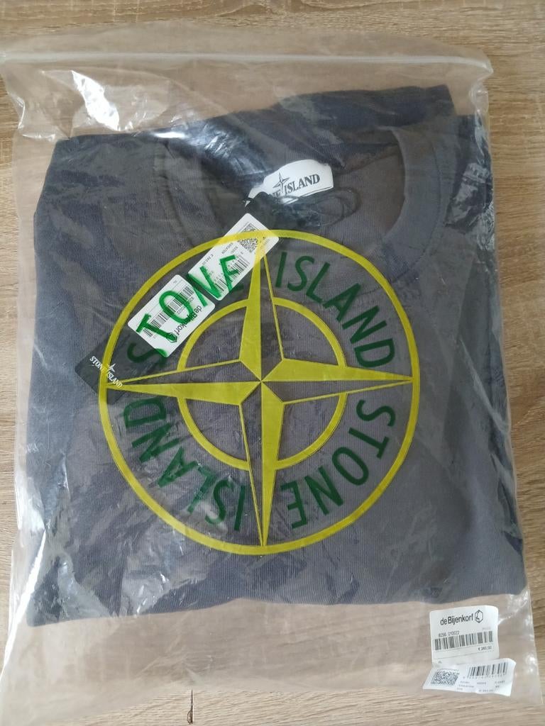 Stone Island Sweatshirt - Nieuw met labels, Maat 52/54 (L), Blauw, Nieuw, Ophalen of Verzenden