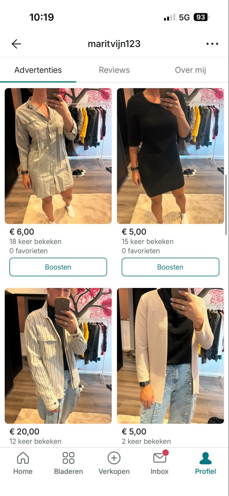 Grote kledingbundel: 36 stuks voor €130, Kleding | Dames, Overige Dameskleding, Ophalen of Verzenden, Gedragen