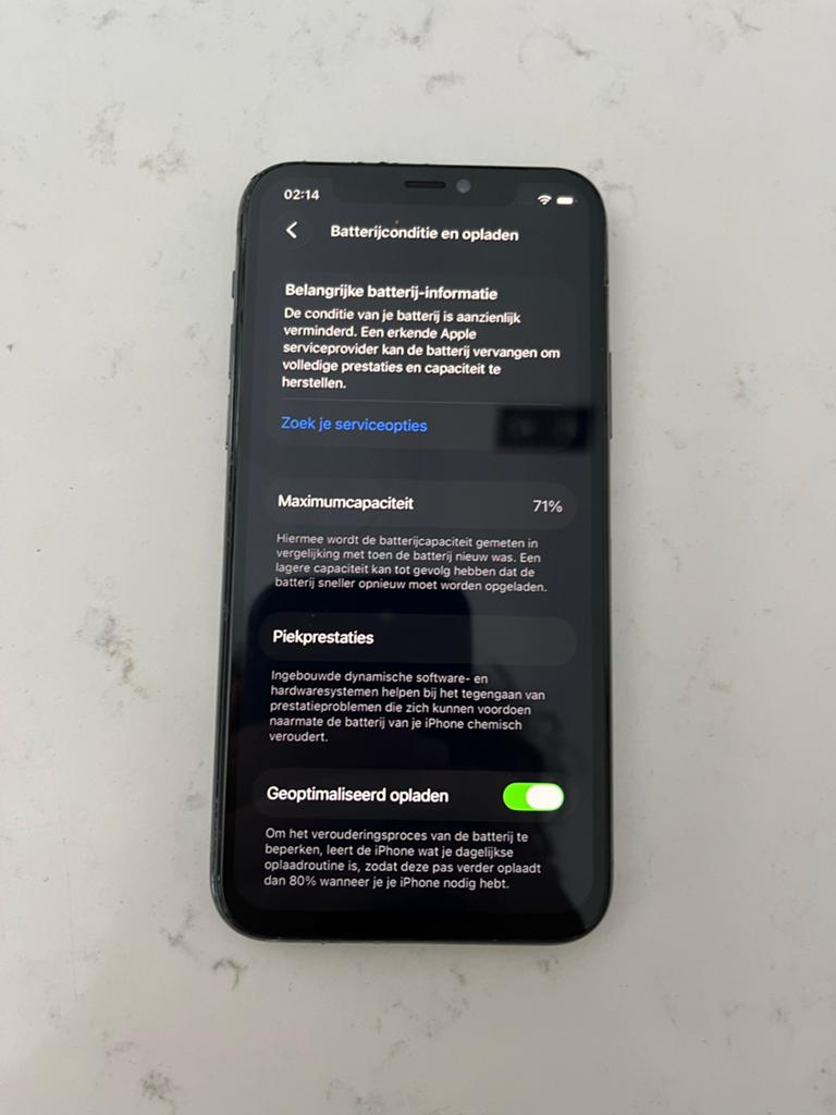 iPhone 11 Pro - Achterkant beschadigd, Telecommunicatie, Mobiele telefoons | Apple iPhone, Gebruikt, 71 %, Ophalen of Verzenden