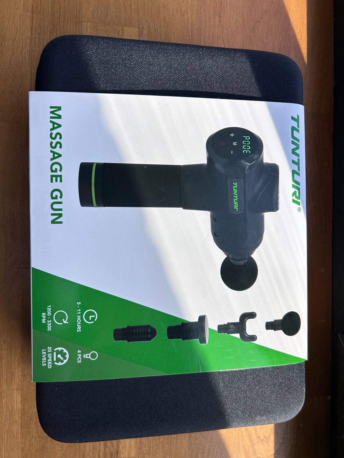 Tunturi Massage Gun MG50 - Zo goed als nieuw, Ophalen of Verzenden, Zo goed als nieuw, Apparaat
