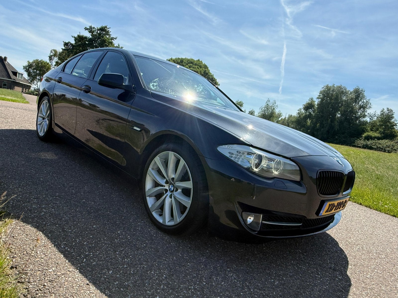 BMW 5-Serie 535i 306pk Aut. 2010 Grijs, Auto's, BMW, Particulier, 5-Serie, Benzine, C, Sedan, Automaat, Geïmporteerd, Zilver of Grijs