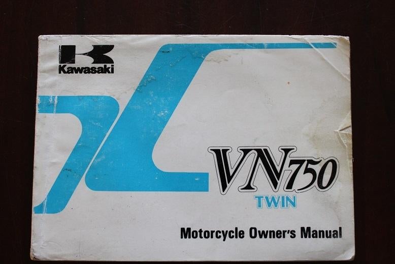 Kawasaki VN750 twin 1993 motorcycle owner's manualVN750-A10, Ophalen of Verzenden, Kawasaki