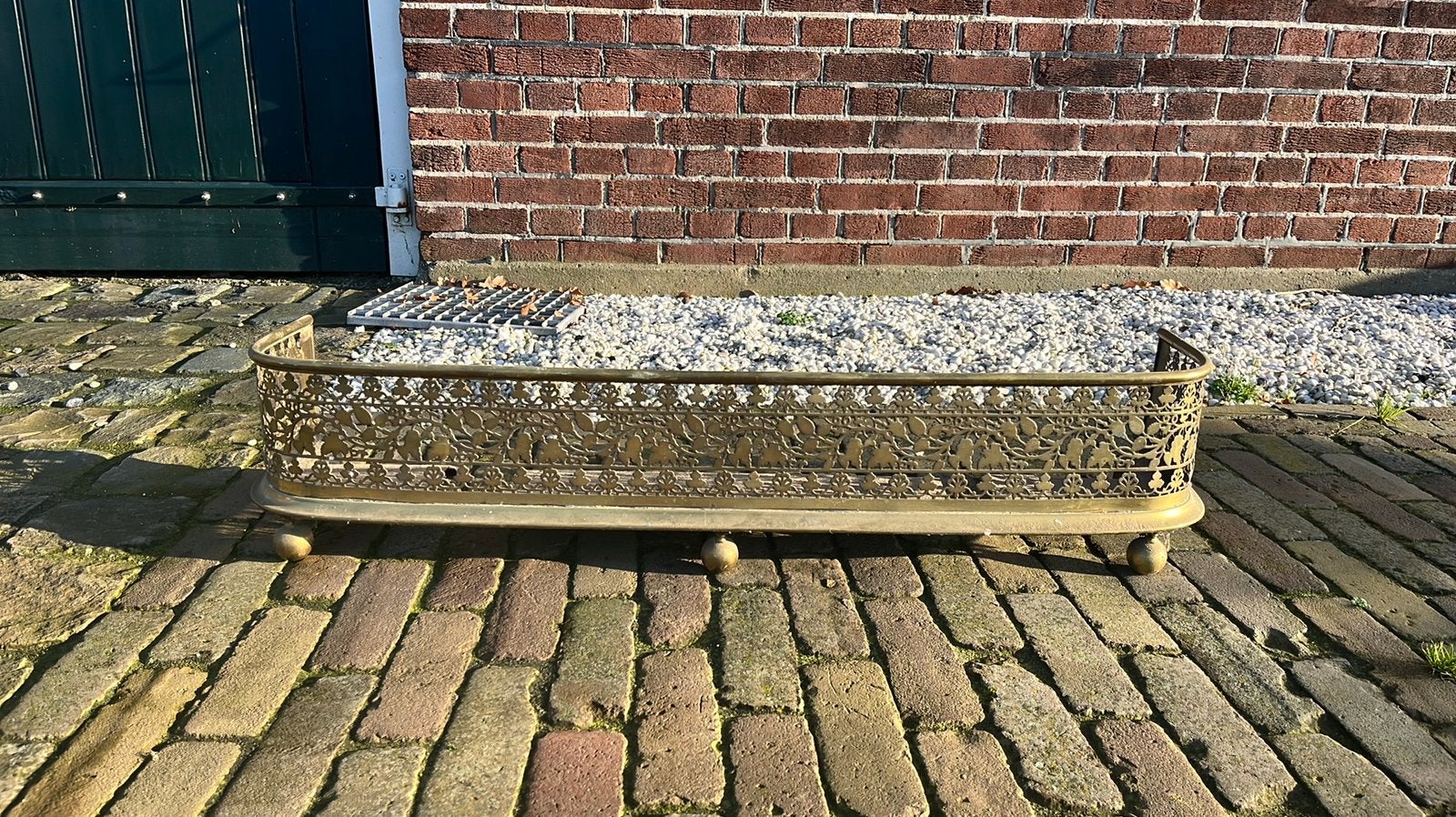 Koperen voorzet voor kachel, Ophalen, 30 tot 80 cm, Kachel, Minder dan 60 cm
