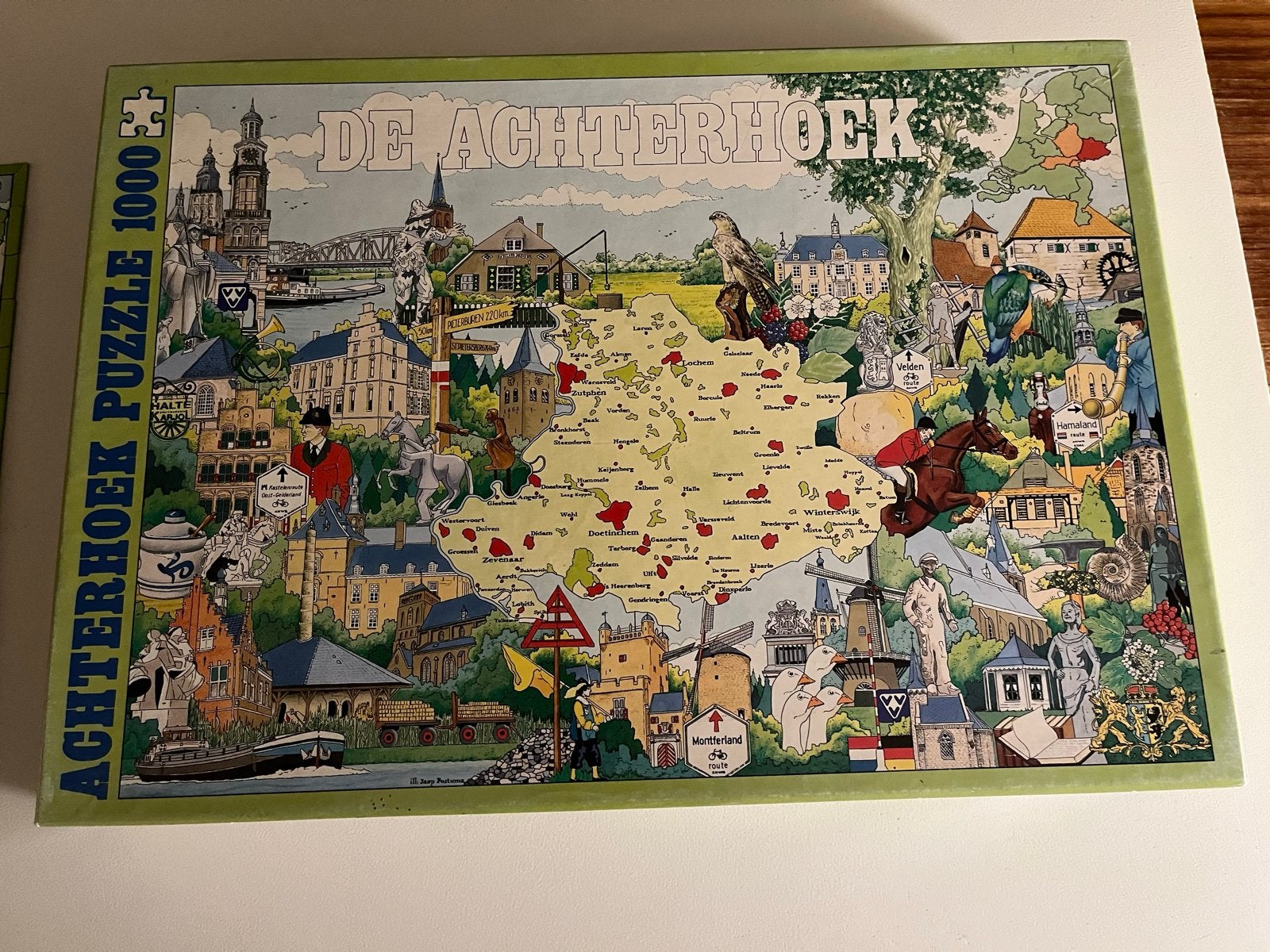 Achterhoek Legpuzzel 1000 stukjes - Zo goed als nieuw, Ophalen of Verzenden, 500 t/m 1500 stukjes, Zo goed als nieuw, Legpuzzel