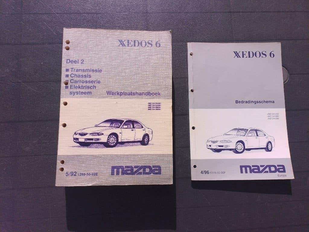Dealer werkplaatsboeken Mazda Xedos 6 deel 2 5/1992 + stroom, Boeken, Verzenden, Gelezen, Mazda