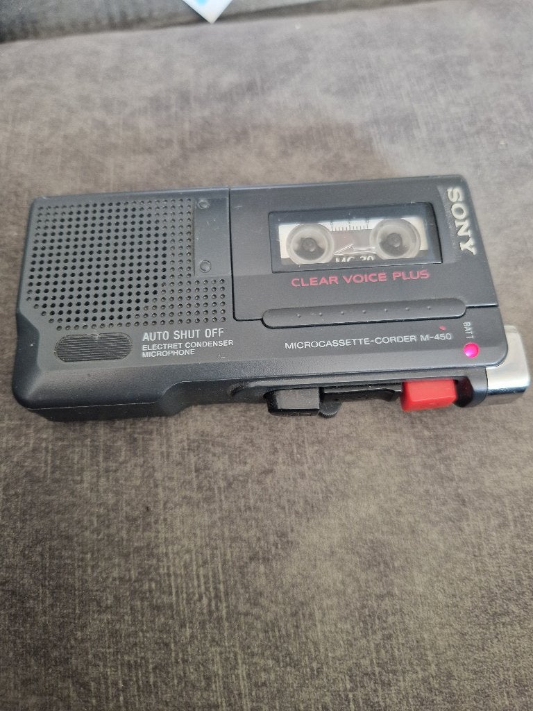 Sony microcassette M-450, Ophalen of Verzenden, Enkel, Sony