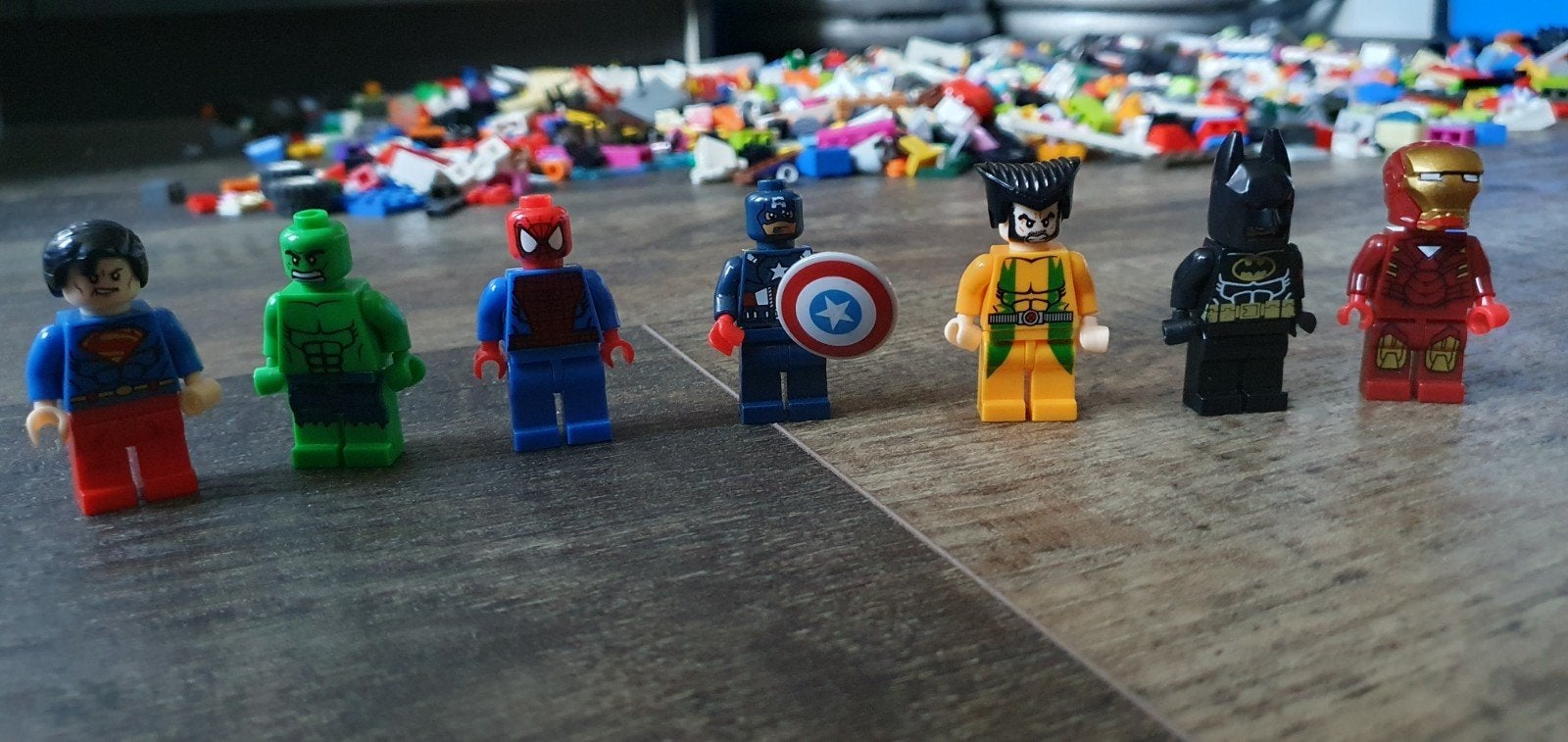 Lego Superhelden Minifiguren - Superman, Spiderman, Batman, Kinderen en Baby's, Speelgoed | Actiefiguren, Ophalen of Verzenden