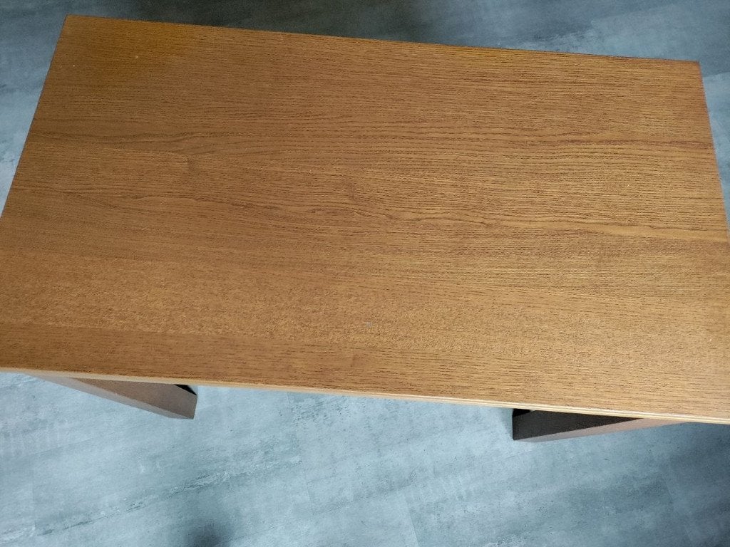 Eettafel Ikea, warm bruin, klein formaat, uitschuifbaar, Ophalen, 50 tot 100 cm, Tot twee personen, 50 tot 100 cm