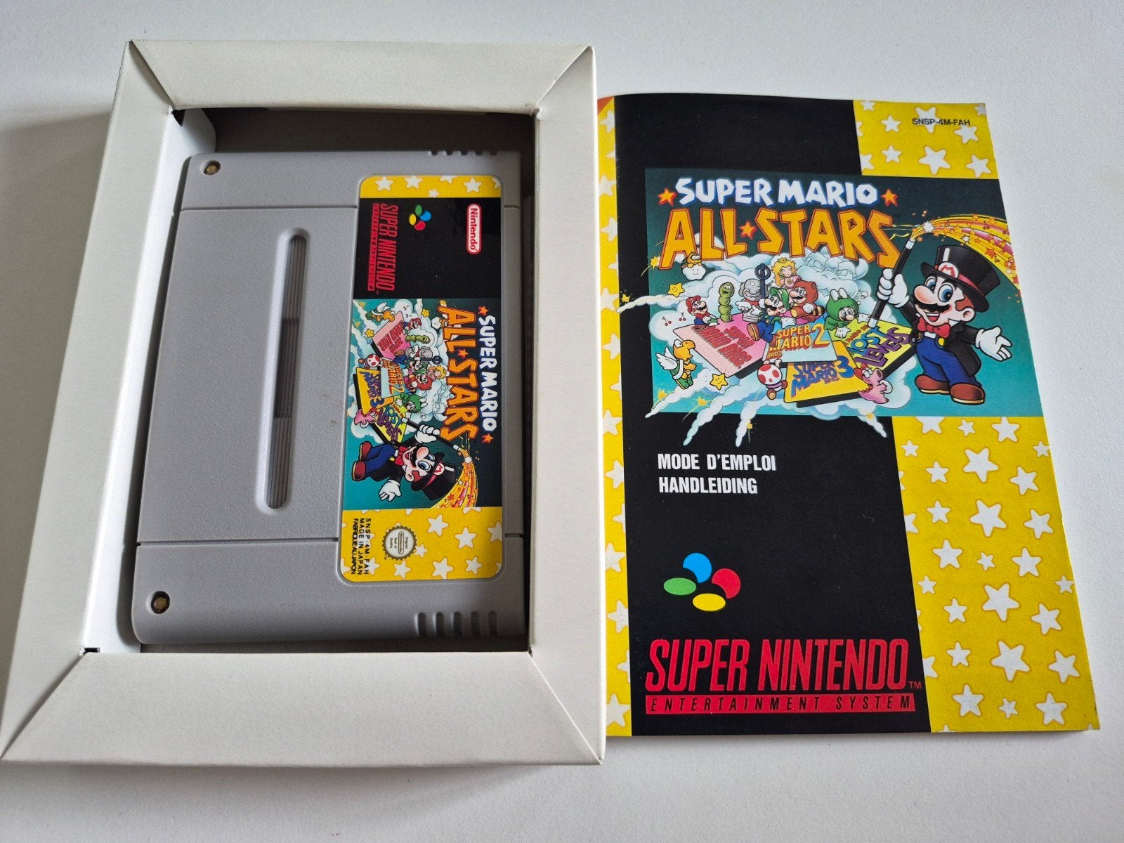 Super Mario All-Stars SNES - met handleiding, Gebruikt, 1 speler, Ophalen of Verzenden, Vanaf 3 jaar