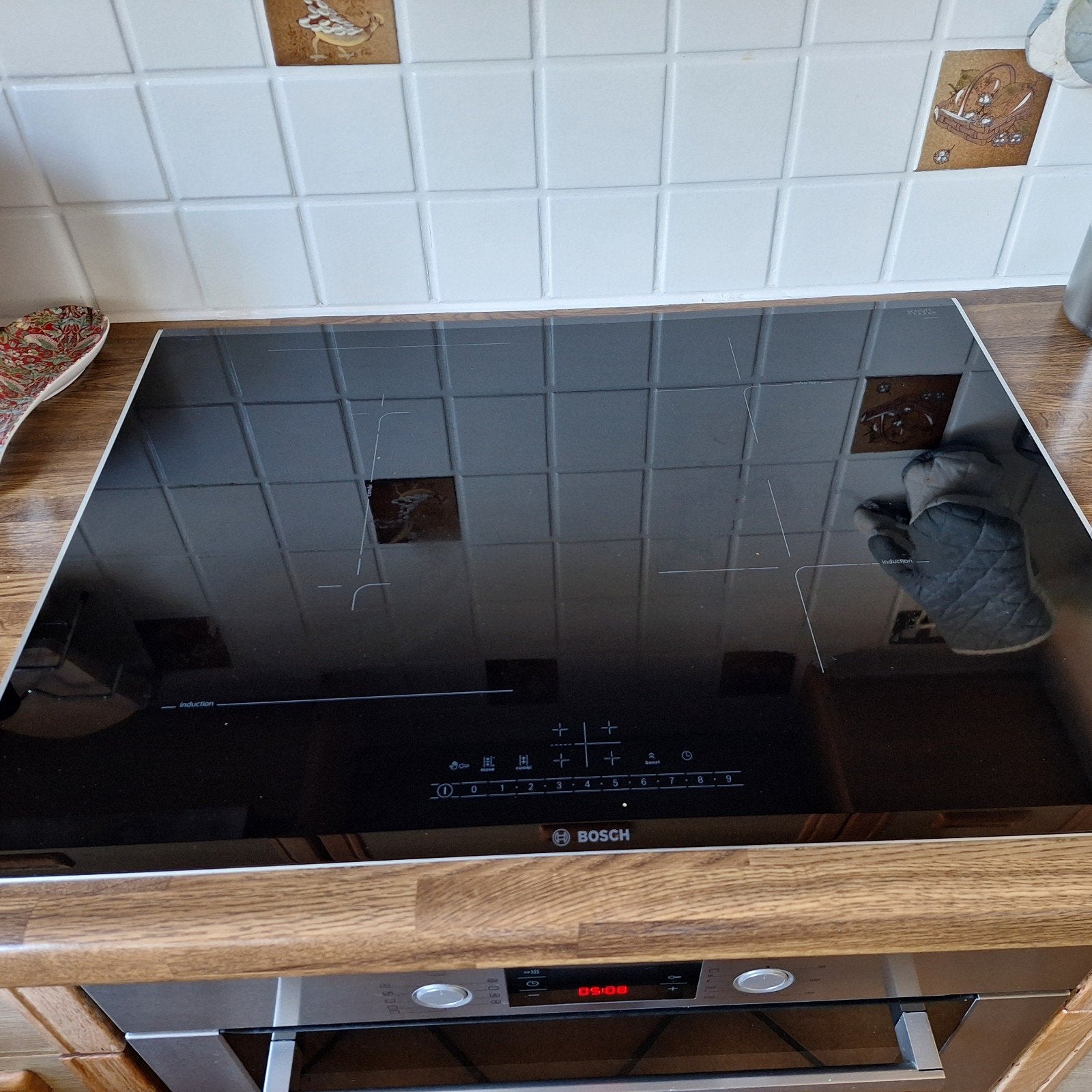 Bosch PVS775FB5E Inductiekookplaat - Zo goed als nieuw, Ophalen, 4 kookzones, Zo goed als nieuw, Inbouw