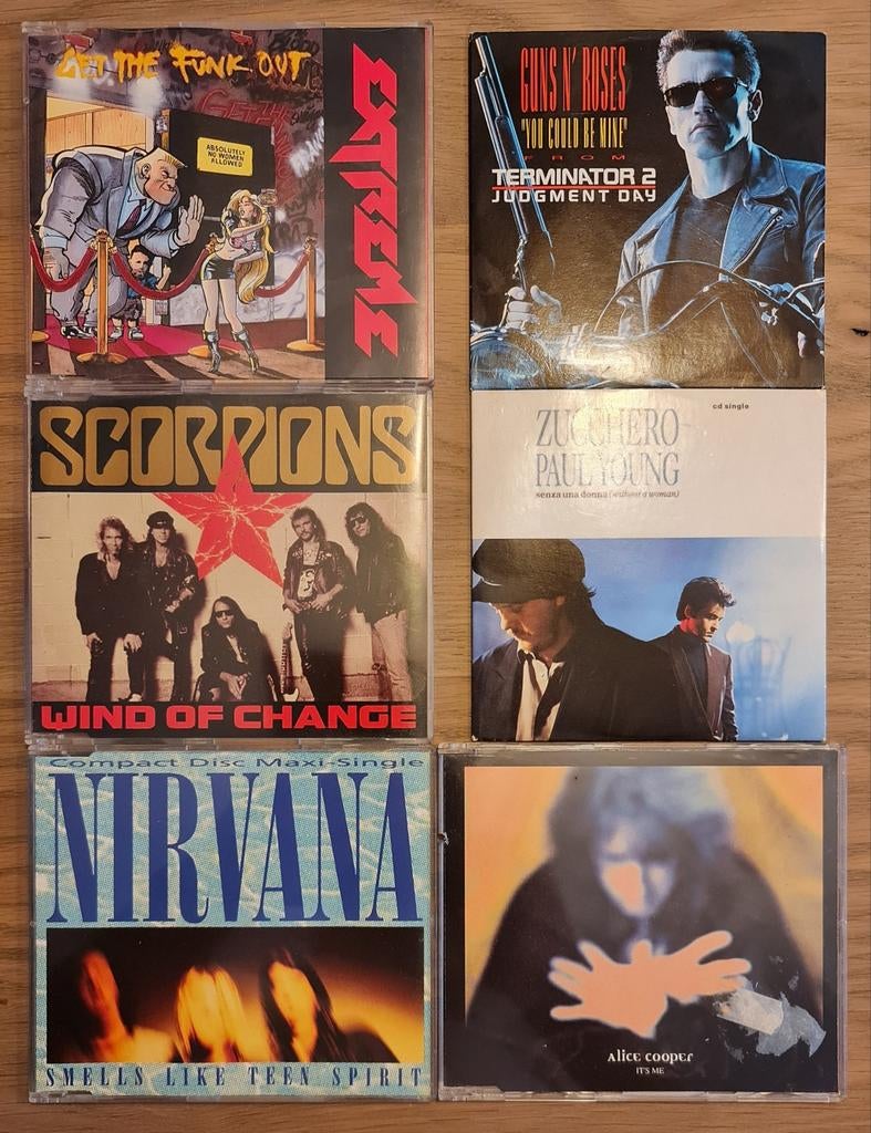 CD singles: Extreme, Scorpions, Nirvana, Alice Cooper e.a., Gebruikt, Maxi-single, Ophalen of Verzenden, Rock en Metal