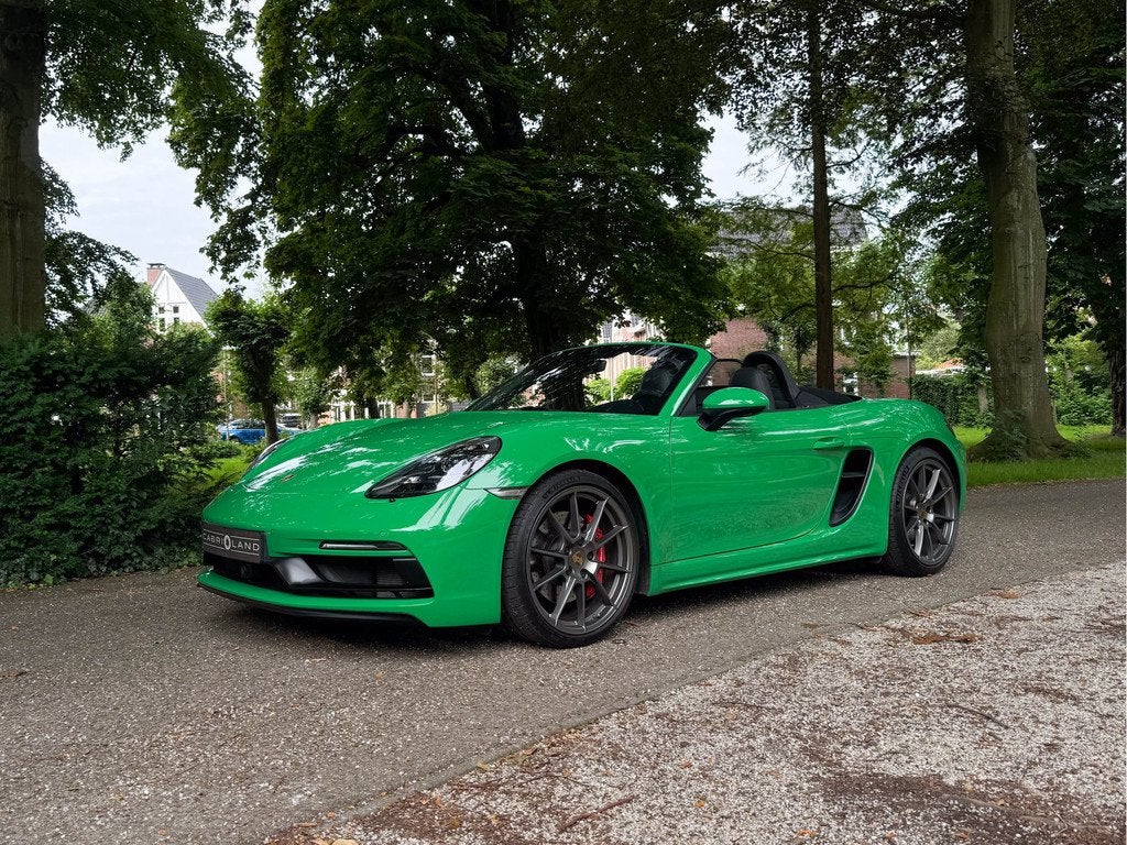 Porsche 718 Boxster GTS 4.0, Carbon, Sport chrono (bj 2021), Auto's, Porsche, Automaat, Achterwielaandrijving, Gebruikt, 1435 kg