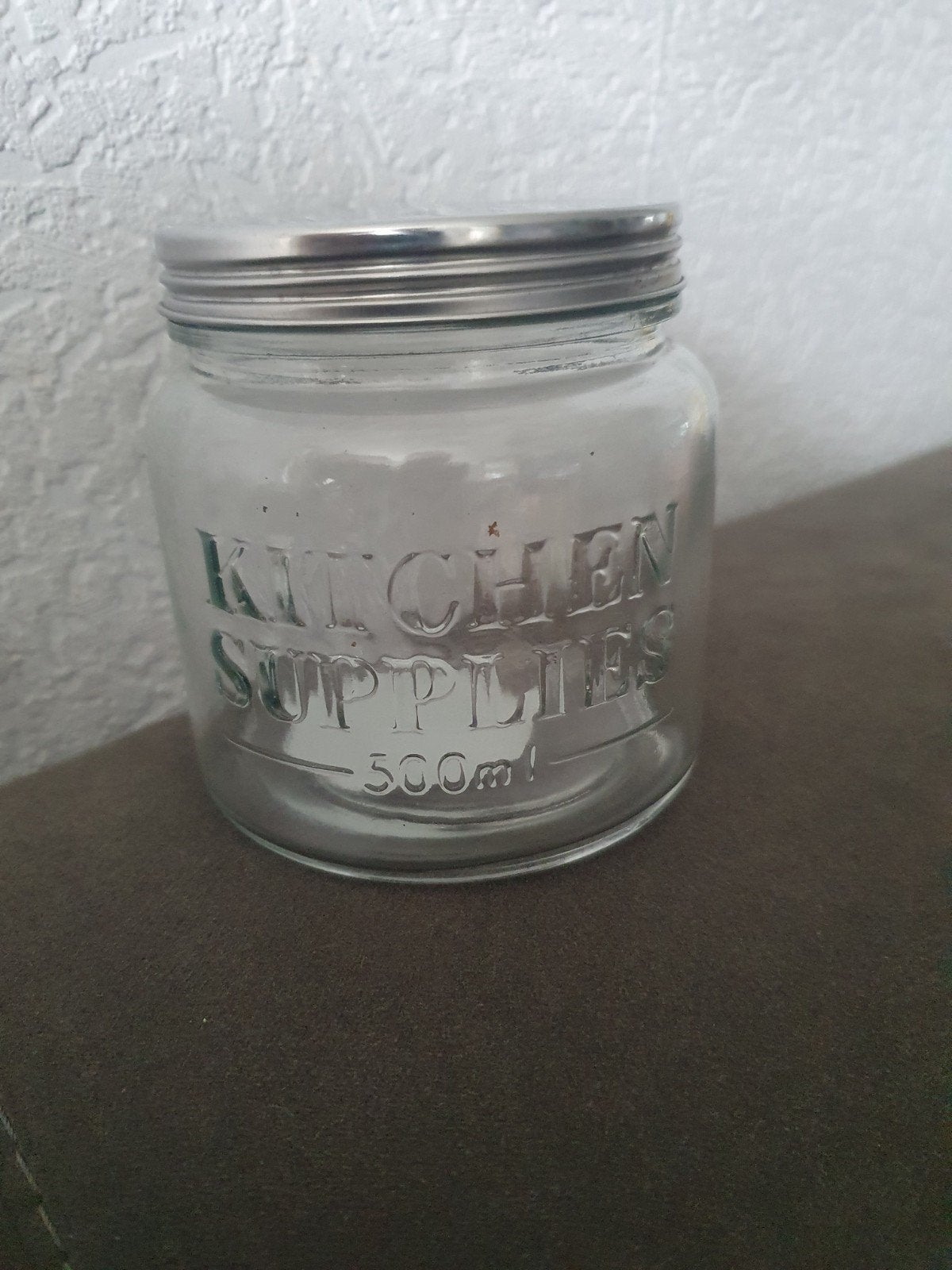 Glazen voorraadpot 500ml, Huis en Inrichting, Keuken | Keukenbenodigdheden, Ophalen of Verzenden, Voorraadpot, Overige merken