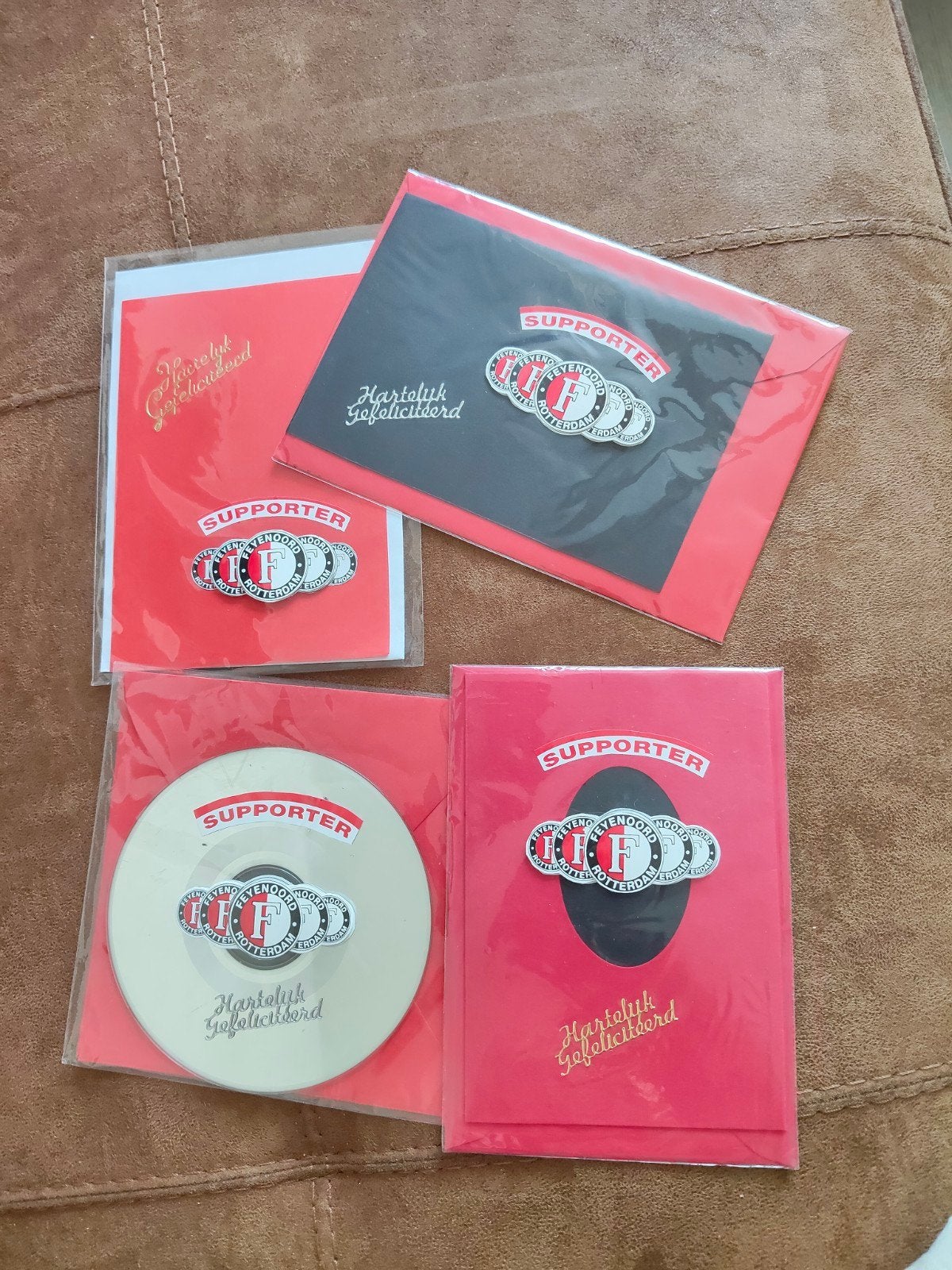 Feyenoord felicitatie Kaarten met Hartelijk gefeliciteerd, Ophalen of Verzenden, Nieuw