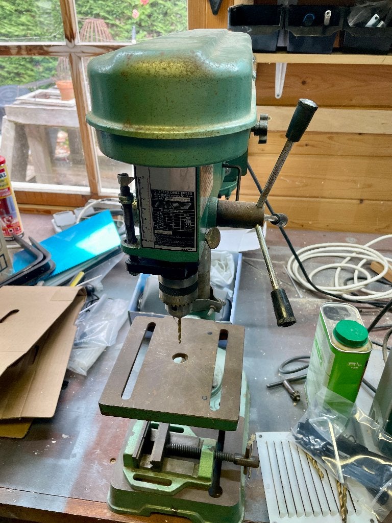 kolomboormachine, Doe-het-zelf en Verbouw, Gereedschap | Boormachines, Ophalen, Gebruikt, Minder dan 400 watt, Kolomboormachine
