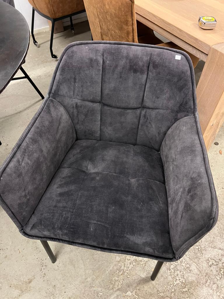 Eetkamerstoelen grijs set van 4, Ophalen, ., ., Grijs