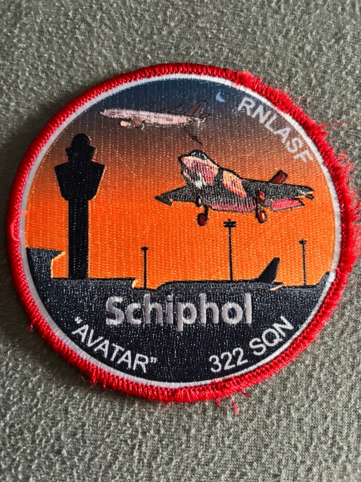 Embleem 322 SQN Schiphol avatar, Verzenden, Luchtmacht, Nederland, Embleem of Badge