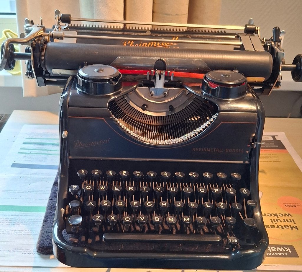 Typemachine  Rheinmetall-Borsig, cirka 1926, Diversen, Typemachines, Gebruikt, Ophalen of Verzenden