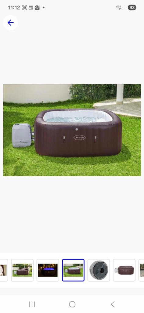 Lay-Z-Spa Opblaasbare Jacuzzi met Pomp en Afdekzeil, Ophalen of Verzenden, Zo goed als nieuw, Afdekzeil, Opblaasbaar