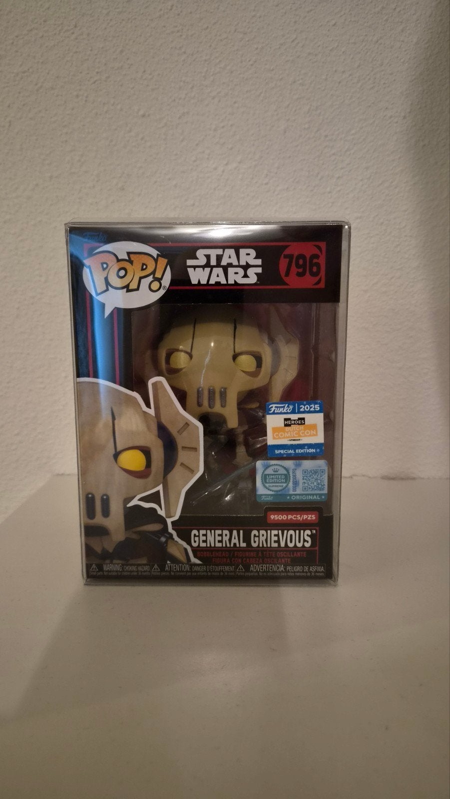 Funko General Grievous 796 Dutch Comic Con 2025 sticker, Ophalen of Verzenden, Zo goed als nieuw