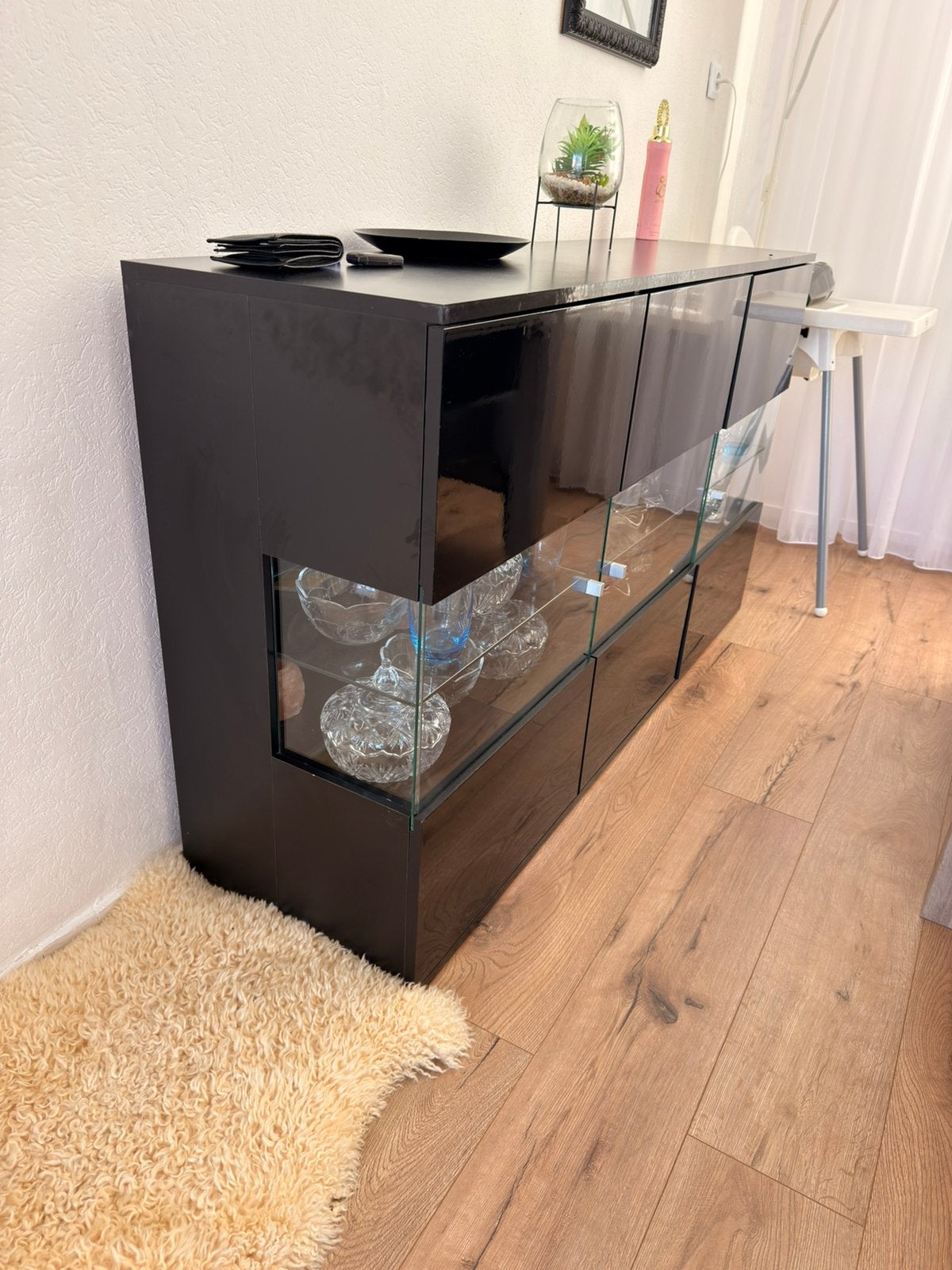 Mooie vitrinekast te koop, Gebruikt, 100 tot 150 cm, Ophalen of Verzenden, Minder dan 100 cm