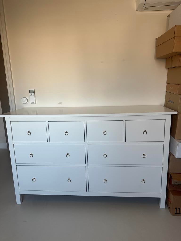 Ikea Hemnes kast met gouden handvatten, Ophalen, Gebruikt, 5 laden of meer, 100 tot 150 cm