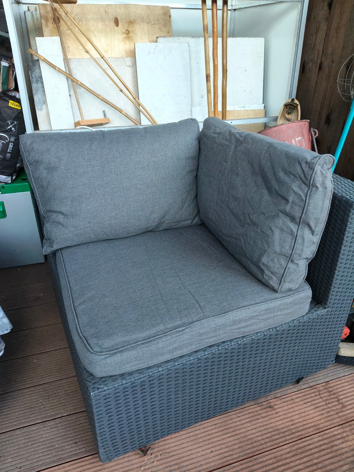 12 Kussenhoezen 70x70 en 50x70 voor Lounge Hoekbank, Ophalen of Verzenden, Zo goed als nieuw, Grijs, Wasbaar